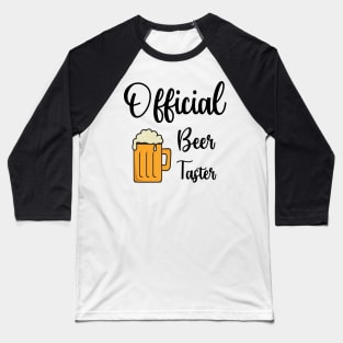 Official Beer Taster Baseball T-Shirt